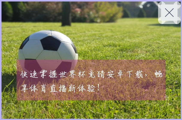 快速掌握世界杯竞猜安卓下载，畅享体育直播新体验！